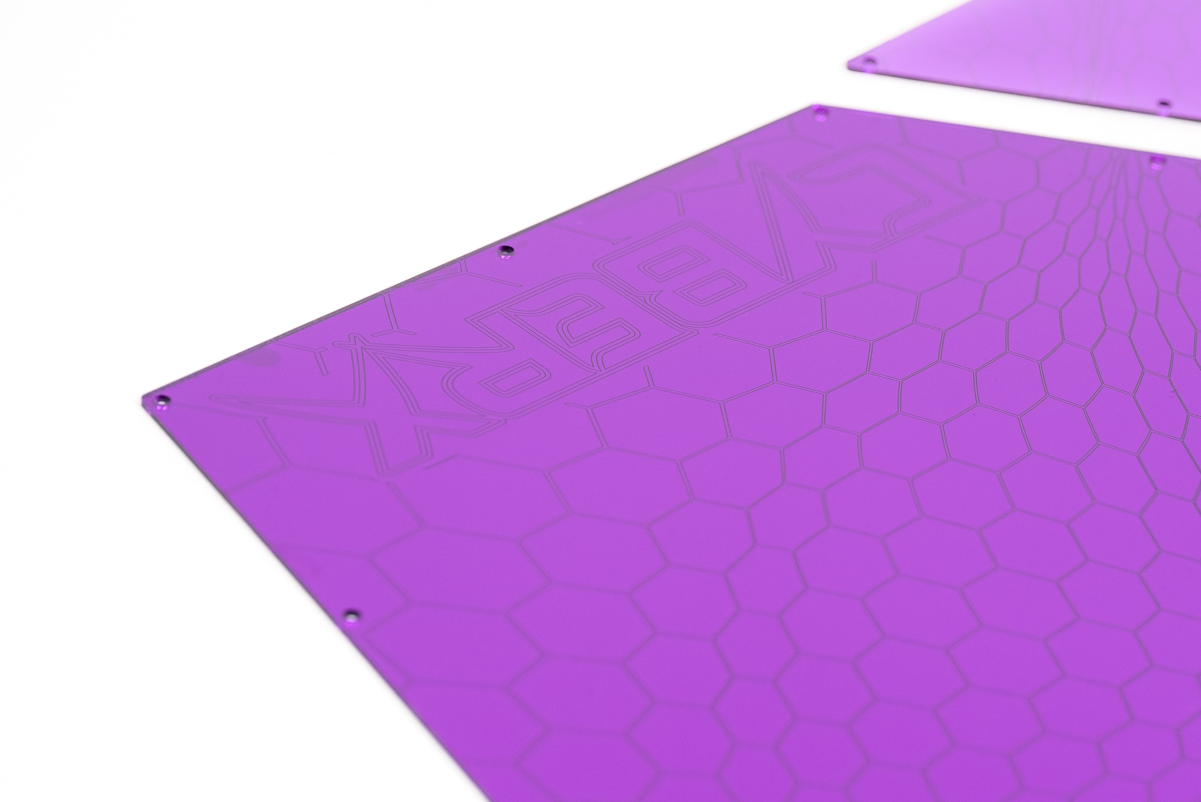 Acrylic side panels -purple