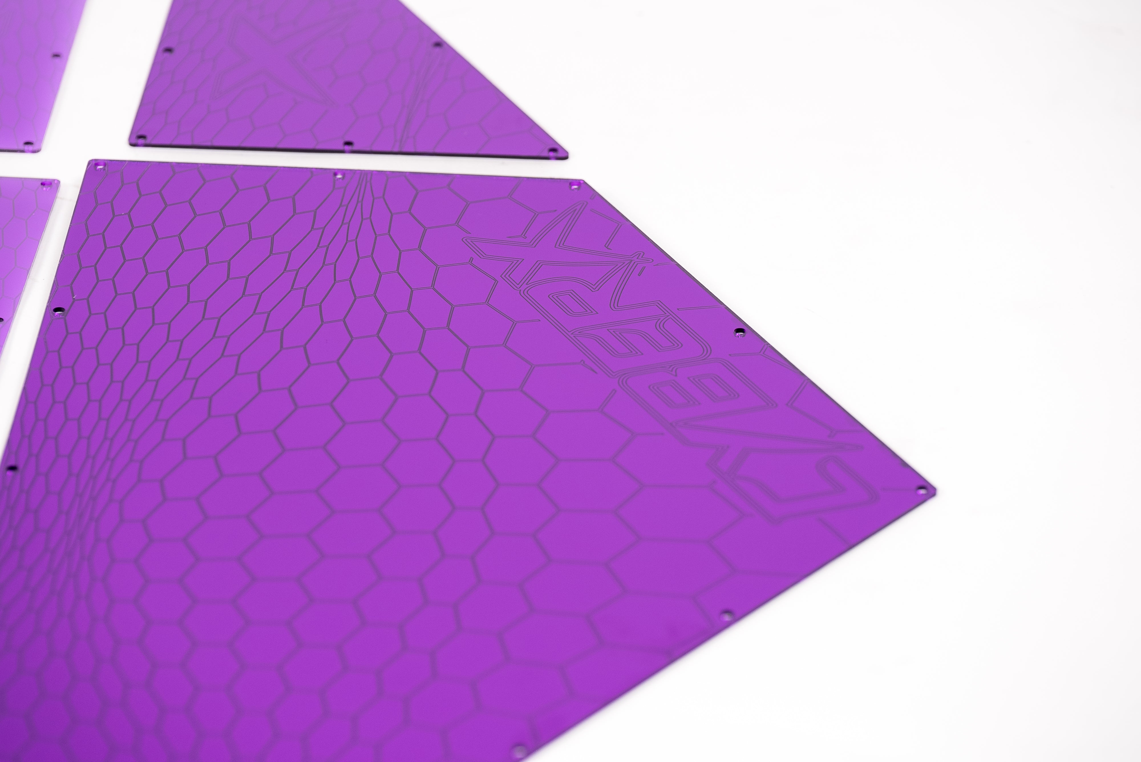 Acrylic side panels -purple