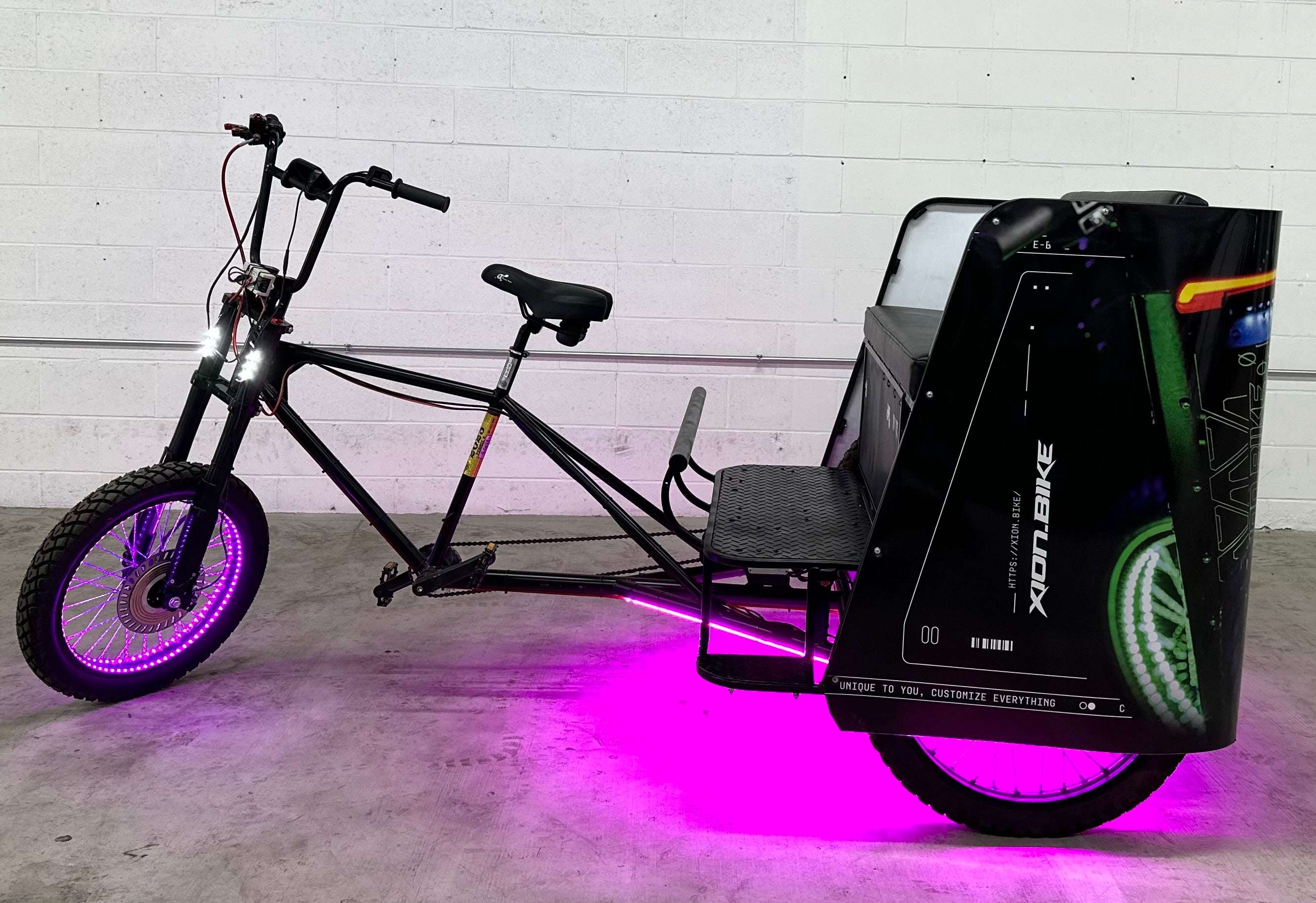 Electric Three-Seater Pedicab