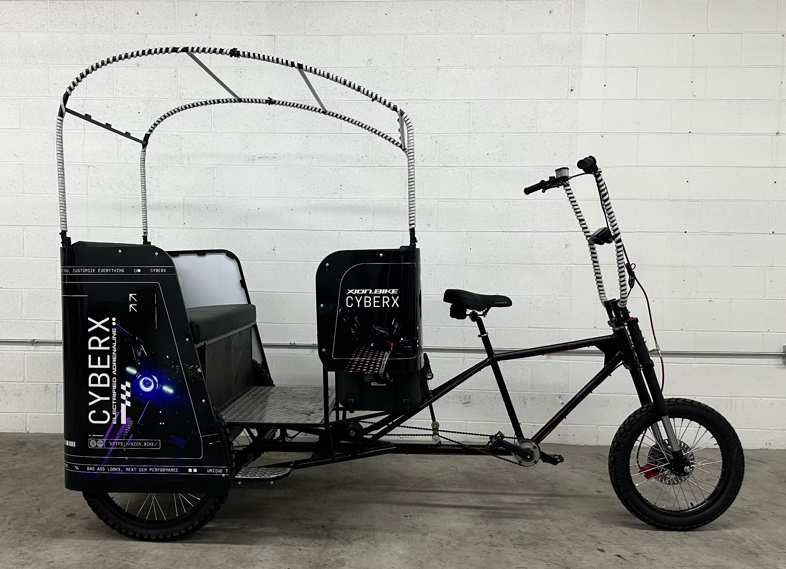 Pedicab store frame design