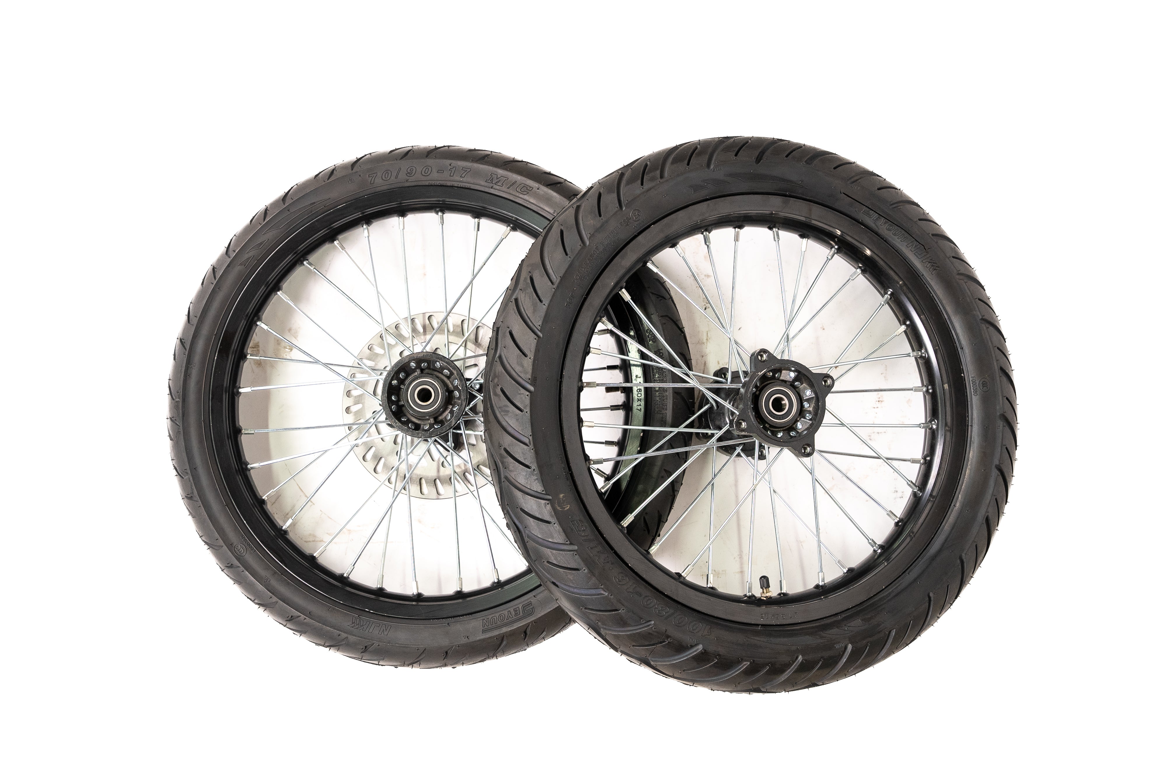 Xion Bike 16 inch rear wheel and 17 inch front wheel road tires
